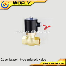 Válvula de solenoide del agua del vapor 24volt de la temperatura 0-150 de la alta temperatura 2L